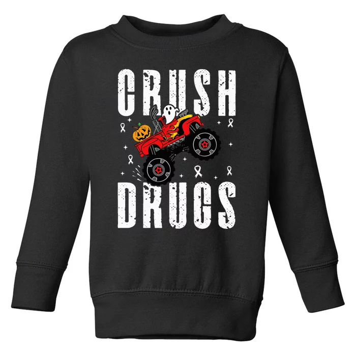 Red Ribbon Week Awareness Halloween Toddler Sweatshirt