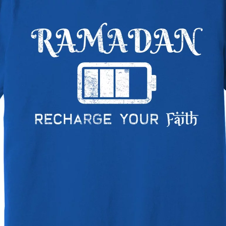 Ramadan Recharge Your Faith Islamic Fasting Clothing Muslim Meaningful Gift Premium T-Shirt