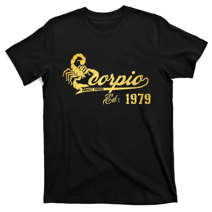 Retro Scorpio 1979  44 Years Old 44th Birthday T-Shirt