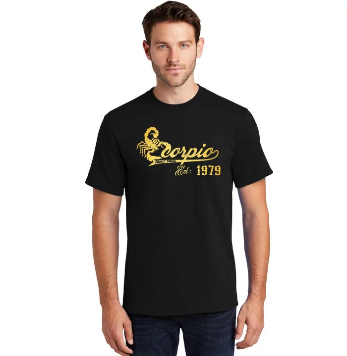 Retro Scorpio 1979  44 Years Old 44th Birthday Tall T-Shirt