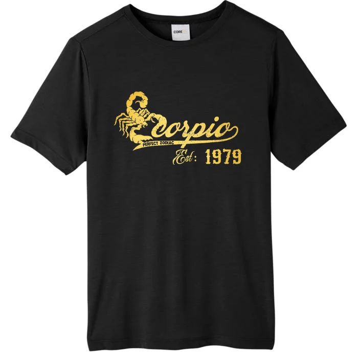 Retro Scorpio 1979  44 Years Old 44th Birthday ChromaSoft Performance T-Shirt