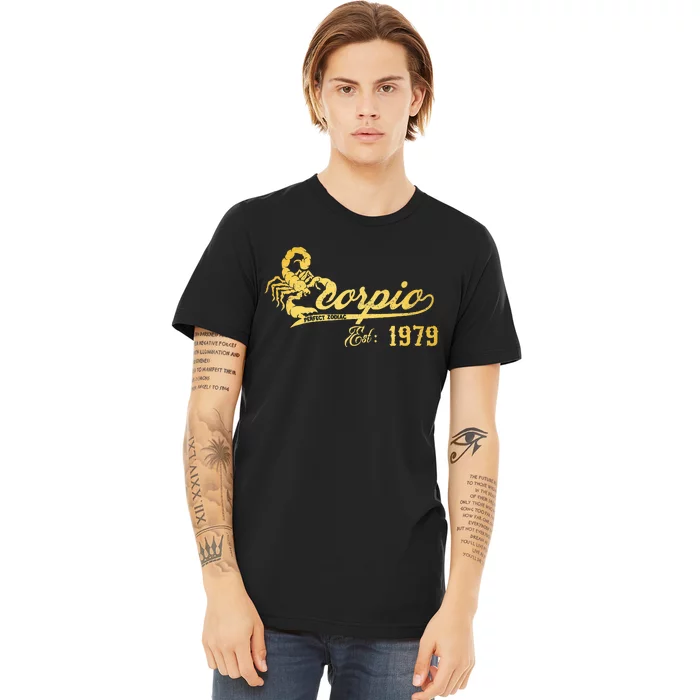 Retro Scorpio 1979  44 Years Old 44th Birthday Premium T-Shirt