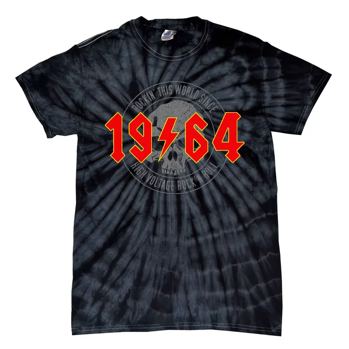 Rockin Since 1964 Classic Rock 1964 Birthday Tie-Dye T-Shirt