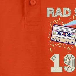 Rad Since 1984! Retro Astronaut And Cassette Graphic Gift Dry Zone Grid Performance Polo