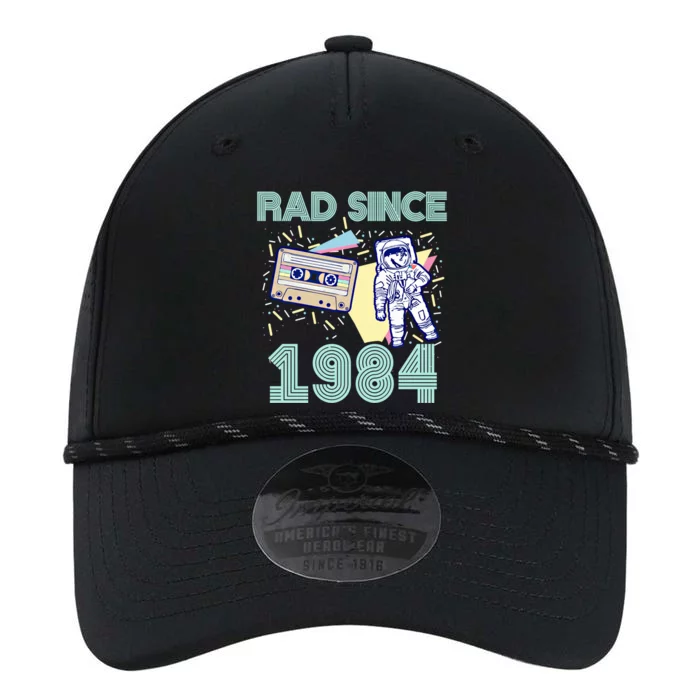 Rad Since 1984! Retro Astronaut And Cassette Graphic Gift Performance The Dyno Cap