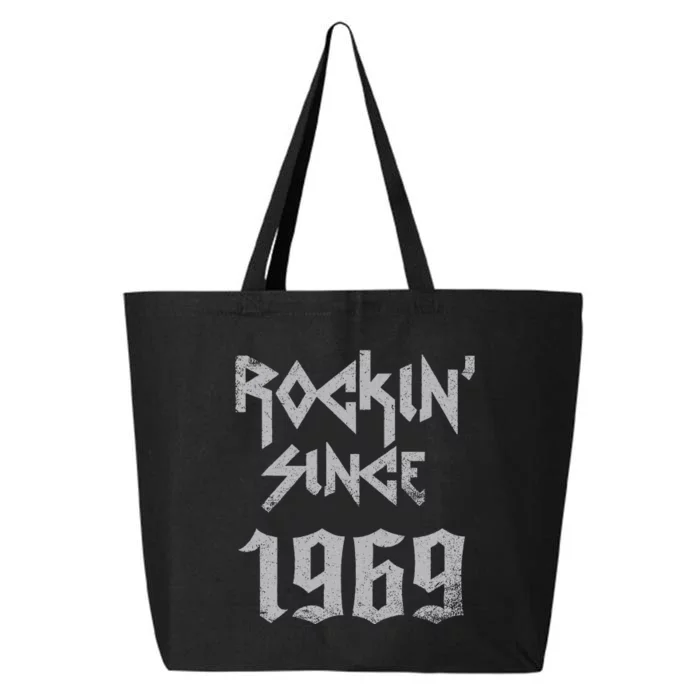 Rockin Since 1969 Classic Rock Year Of Birth Birthday 25L Jumbo Tote