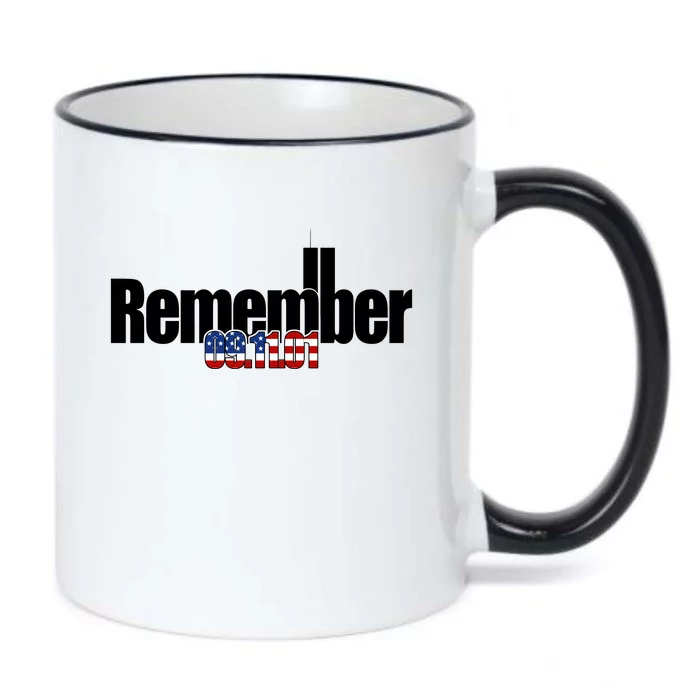 Remember September 11th 09.11.01 Black Color Changing Mug