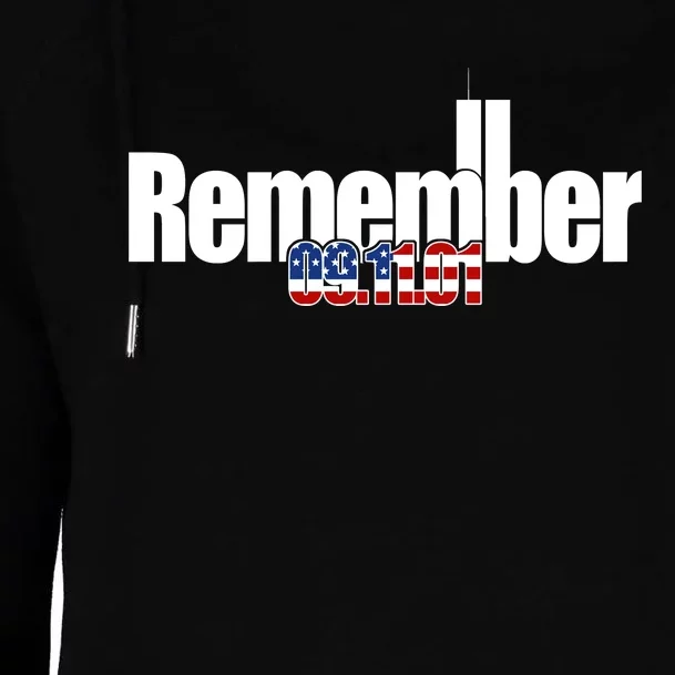 Remember September 11th 09.11.01 Womens Funnel Neck Pullover Hood