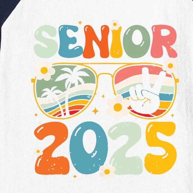 Retro Senior 2025 Back To School Class Of 2025 Graduation Baseball Sleeve Shirt