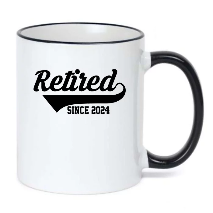 Retired Since 2024 Retirement Gift Black Color Changing Mug