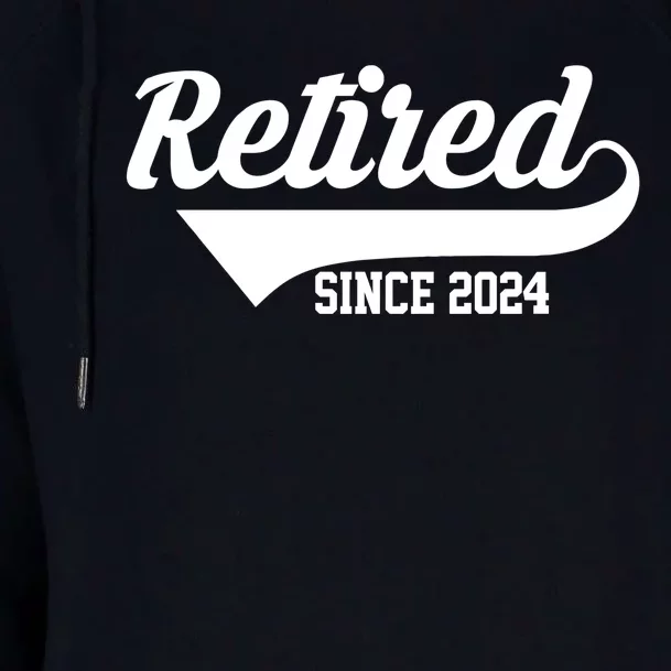 Retired Since 2024 Retirement Gift Womens Funnel Neck Pullover Hood