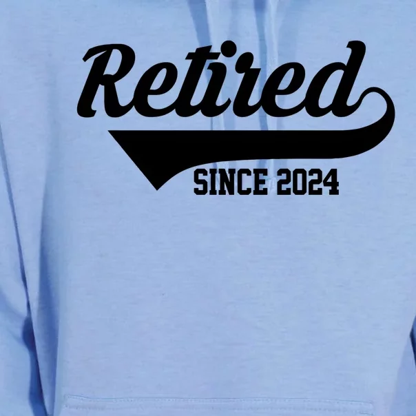 Retired Since 2024 Retirement Gift Unisex Surf Hoodie