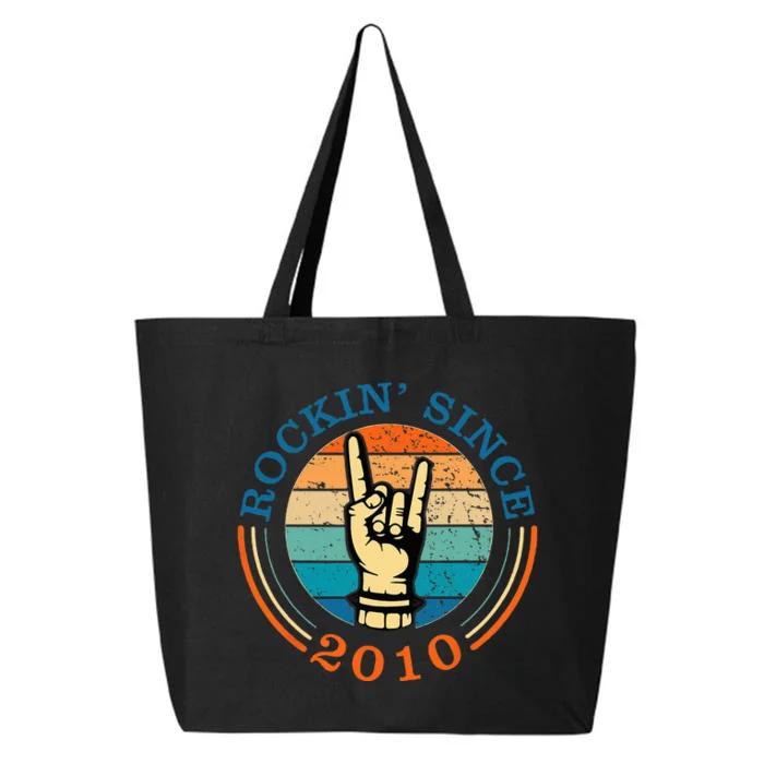 Rockin Since 2010 For Classic Rock Music 25L Jumbo Tote