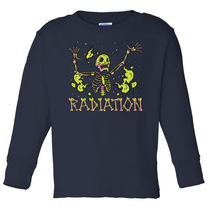 Radiation Skeleton Toddler Long Sleeve Shirt