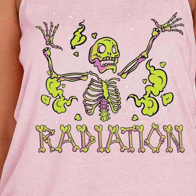 Radiation Skeleton Women's Knotted Racerback Tank