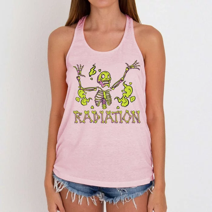 Radiation Skeleton Women's Knotted Racerback Tank