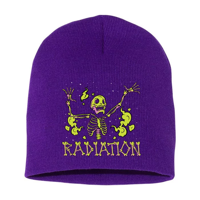 Radiation Skeleton Short Acrylic Beanie