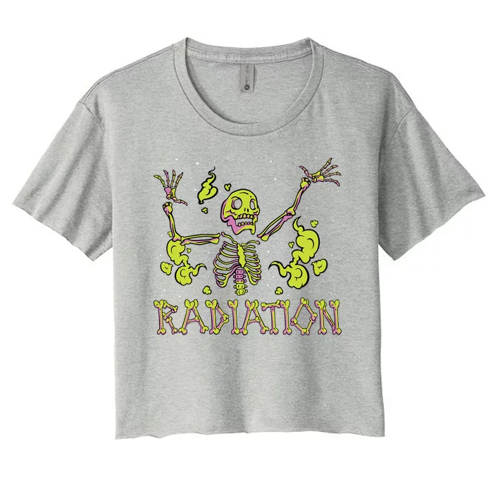 Radiation Skeleton Women's Crop Top Tee