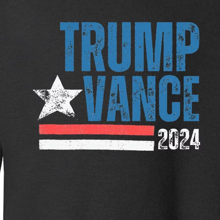 Retro Stripe 45 Trump Jd 2024 Vance Donald Trump 47 Gifts Toddler Sweatshirt