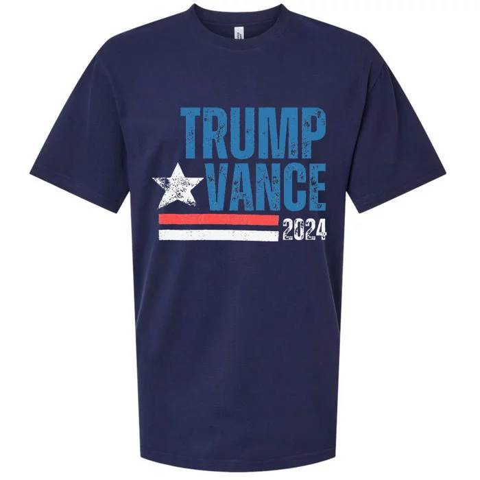 Retro Stripe 45 Trump Jd 2024 Vance Donald Trump 47 Gifts Sueded Cloud Jersey T-Shirt