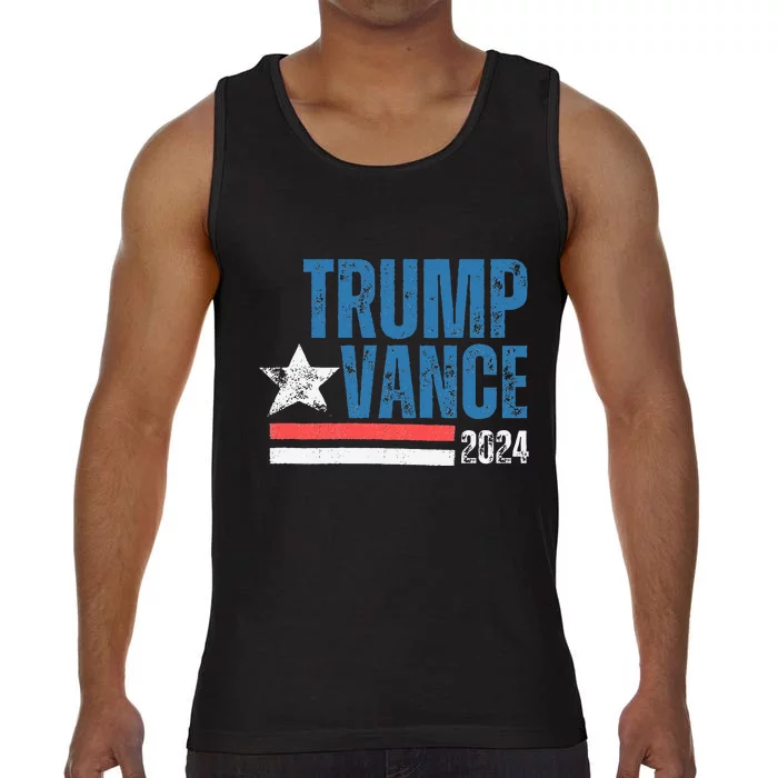 Retro Stripe 45 Trump Jd 2024 Vance Donald Trump 47 Gifts Comfort Colors® Tank Top