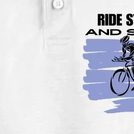 Ride Steady And Smile Bicycle Dry Zone Grid Performance Polo