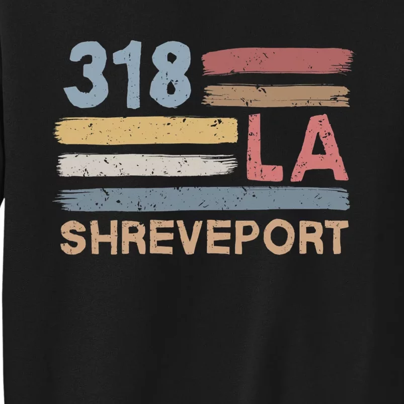 Retro Shreveport Area Code 318 Residents State Louisiana Sweatshirt