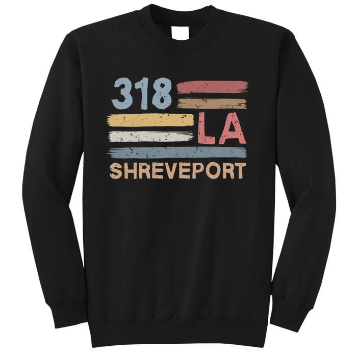 Retro Shreveport Area Code 318 Residents State Louisiana Sweatshirt