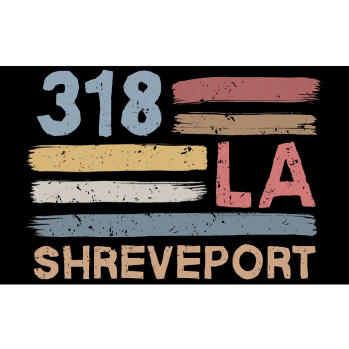 Retro Shreveport Area Code 318 Residents State Louisiana Bumper Sticker