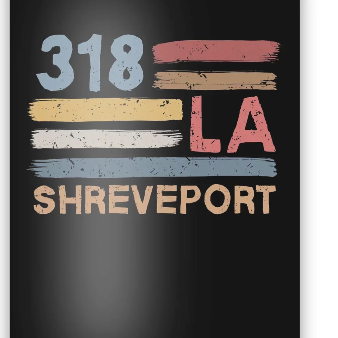 Retro Shreveport Area Code 318 Residents State Louisiana Poster