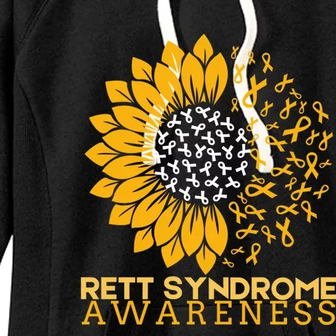 Rett Syndrome Awareness Month Sunflower Gift Women's Fleece Hoodie