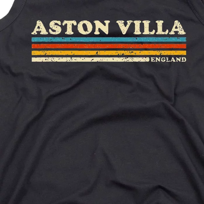 Retro Stripe Aston Villa Tank Top