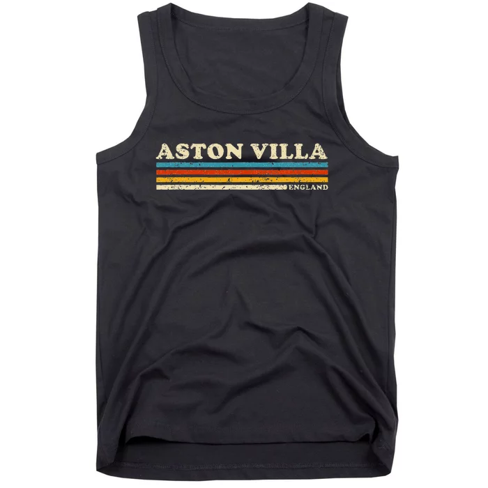 Retro Stripe Aston Villa Tank Top