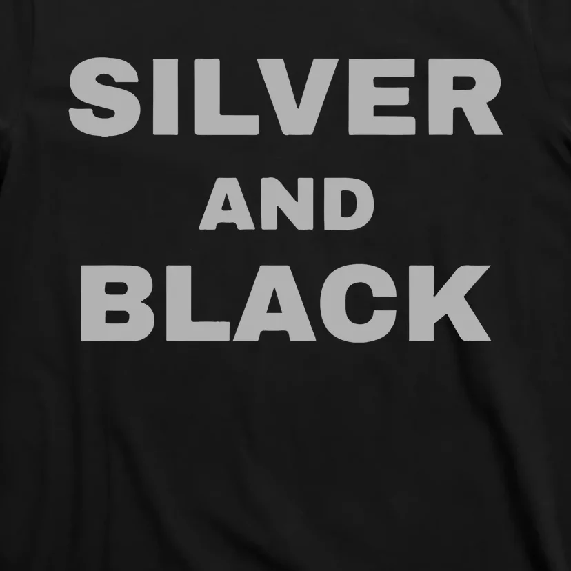 Raiders Silver And Black Jersey T-Shirt