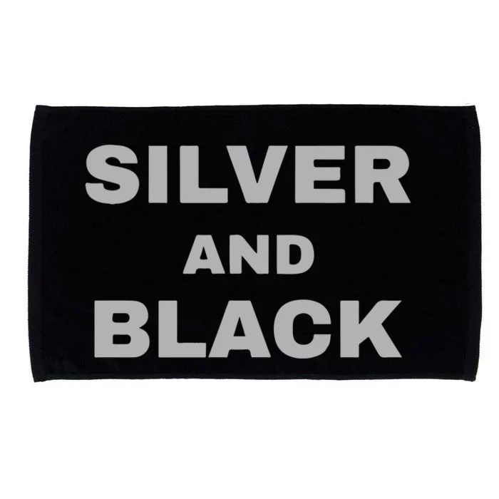 Raiders Silver And Black Jersey Microfiber Hand Towel