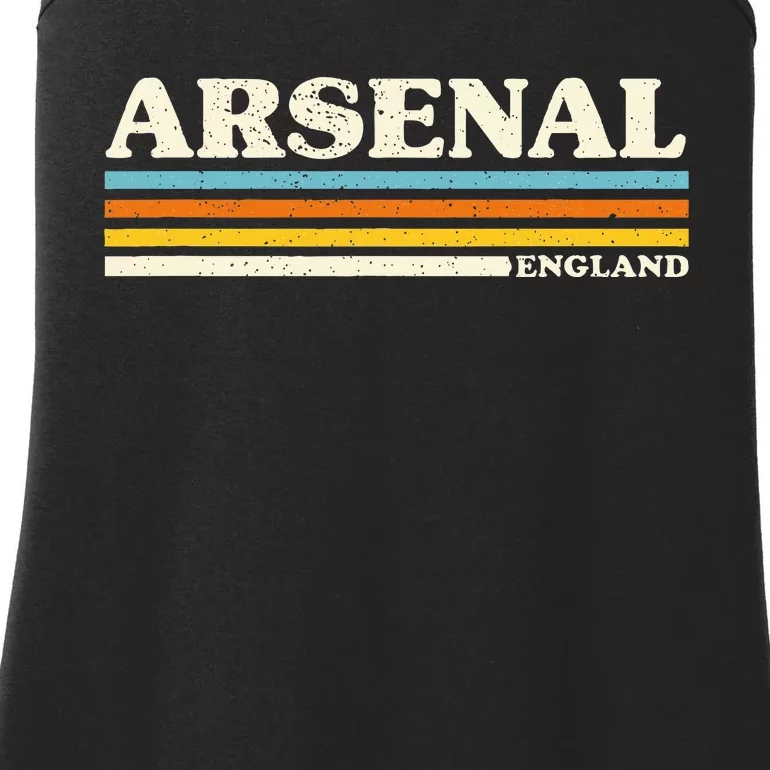 Retro Stripe Arsenal Ladies Essential Tank