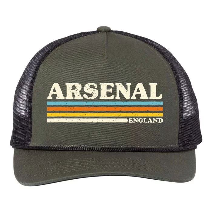 Retro Stripe Arsenal Retro Rope Trucker Hat Cap