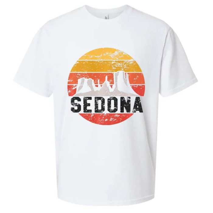 Retro Sedona Arizona Family Vacation Red Rocks Gift Premium Sueded Cloud Jersey T-Shirt