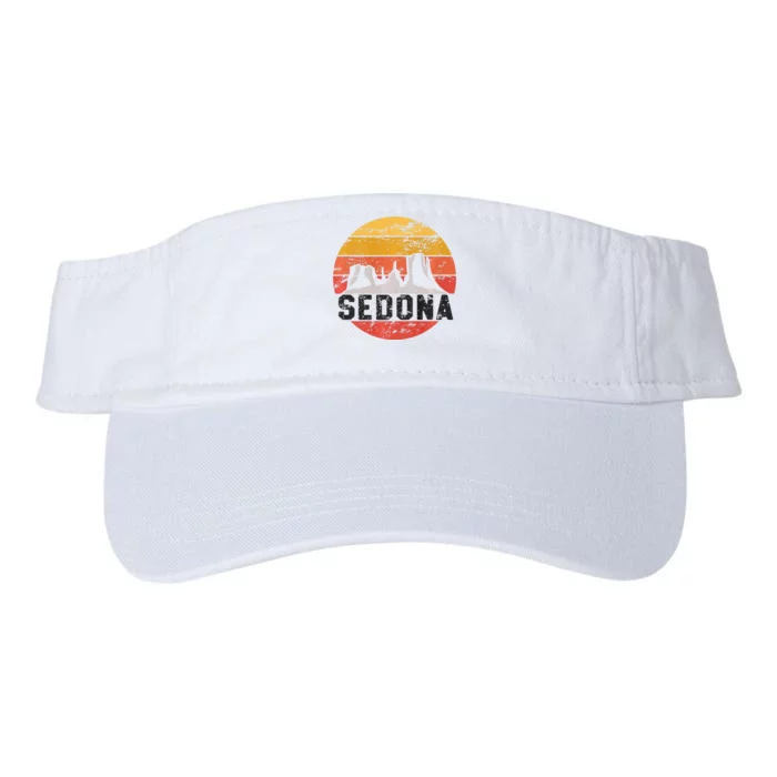 Retro Sedona Arizona Family Vacation Red Rocks Gift Premium Valucap Bio-Washed Visor