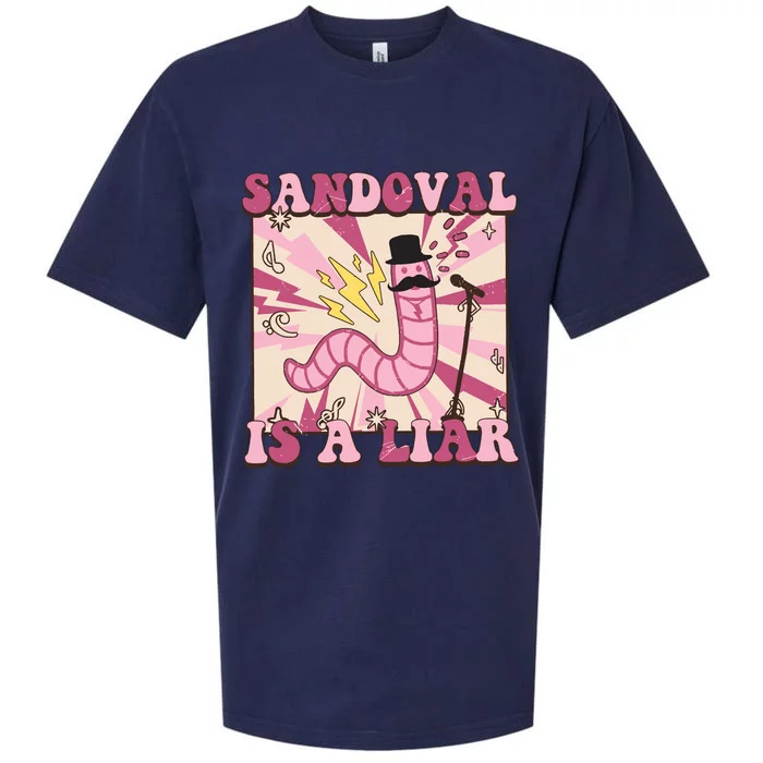 Retro Sandovals A Liar Worm With A Mustache Sueded Cloud Jersey T-Shirt