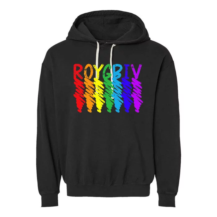 Roygbiv Sketchy Art Teacher Artist Painter Painting Garment-Dyed Fleece Hoodie