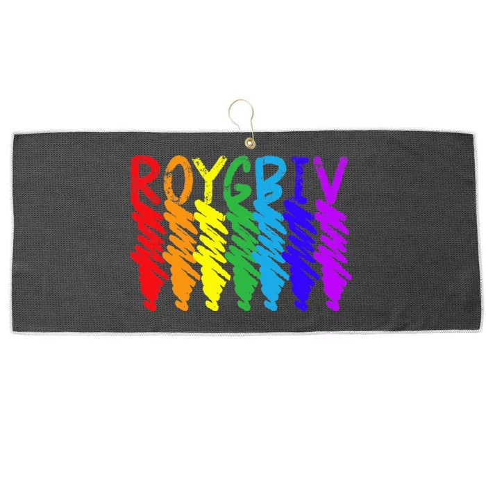 Roygbiv Sketchy Art Teacher Artist Painter Painting Large Microfiber Waffle Golf Towel