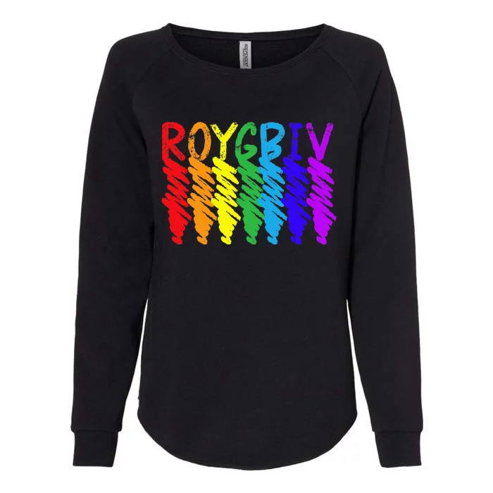 Roygbiv Sketchy Art Teacher Artist Painter Painting Womens California Wash Sweatshirt