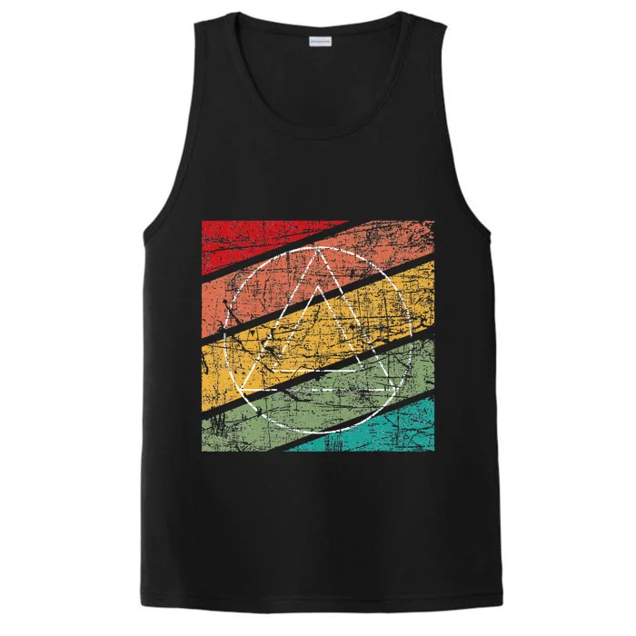 Retro Sobriety Anniversary Sober Aa Na Recovery Performance Tank