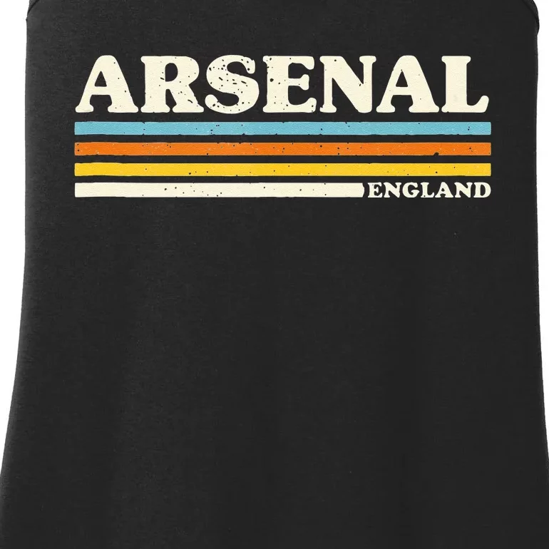 Retro Stripe Arsenal Ladies Essential Tank