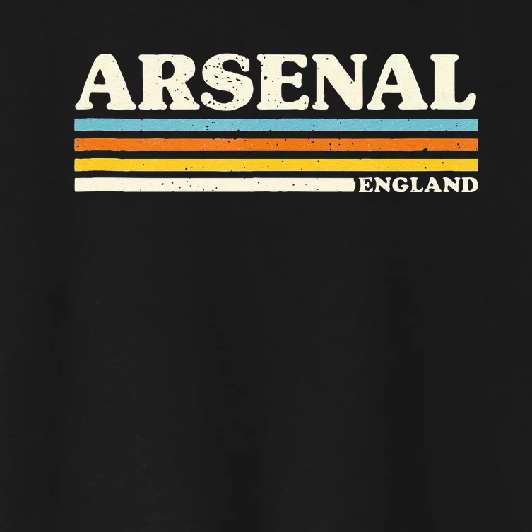 Retro Stripe Arsenal Women's Crop Top Tee