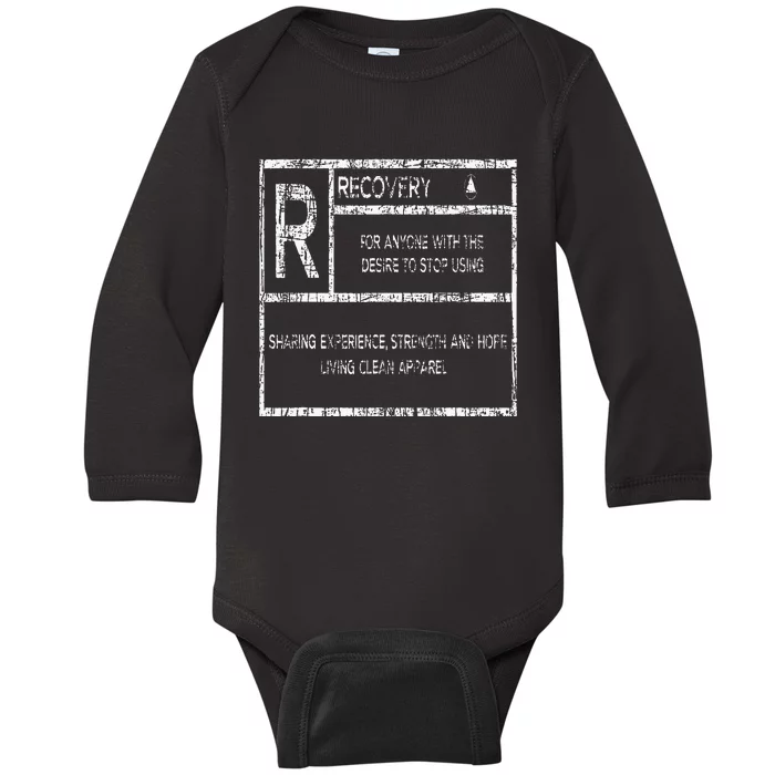 Recovery Sobriety Anniversary Sober Aa Na Baby Long Sleeve Bodysuit