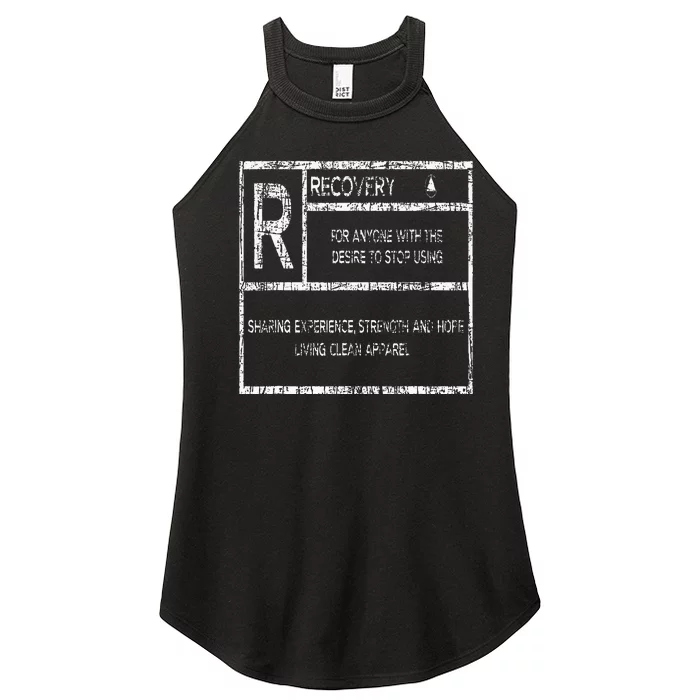 Recovery Sobriety Anniversary Sober Aa Na Women’s Perfect Tri Rocker Tank