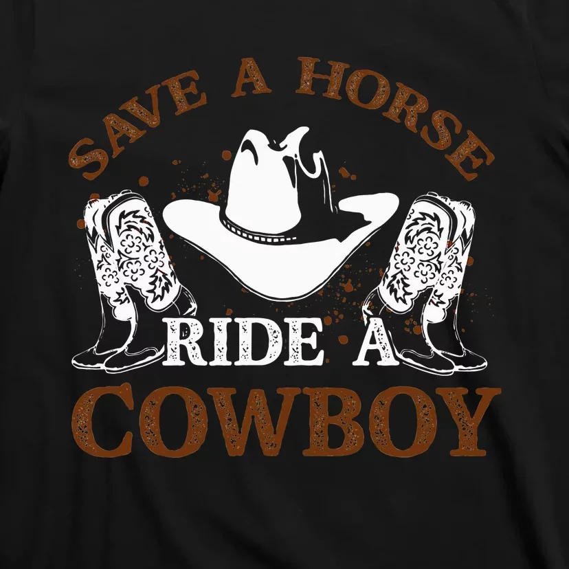 retro Save A Horse Ride A Cowboy T-Shirt