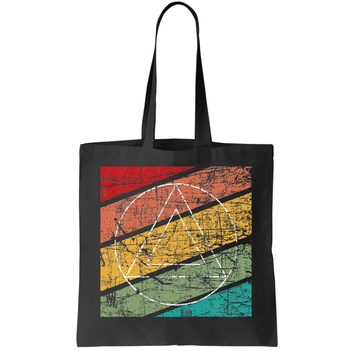 Retro Sobriety Anniversary Sober Aa Na Recovery Tote Bag